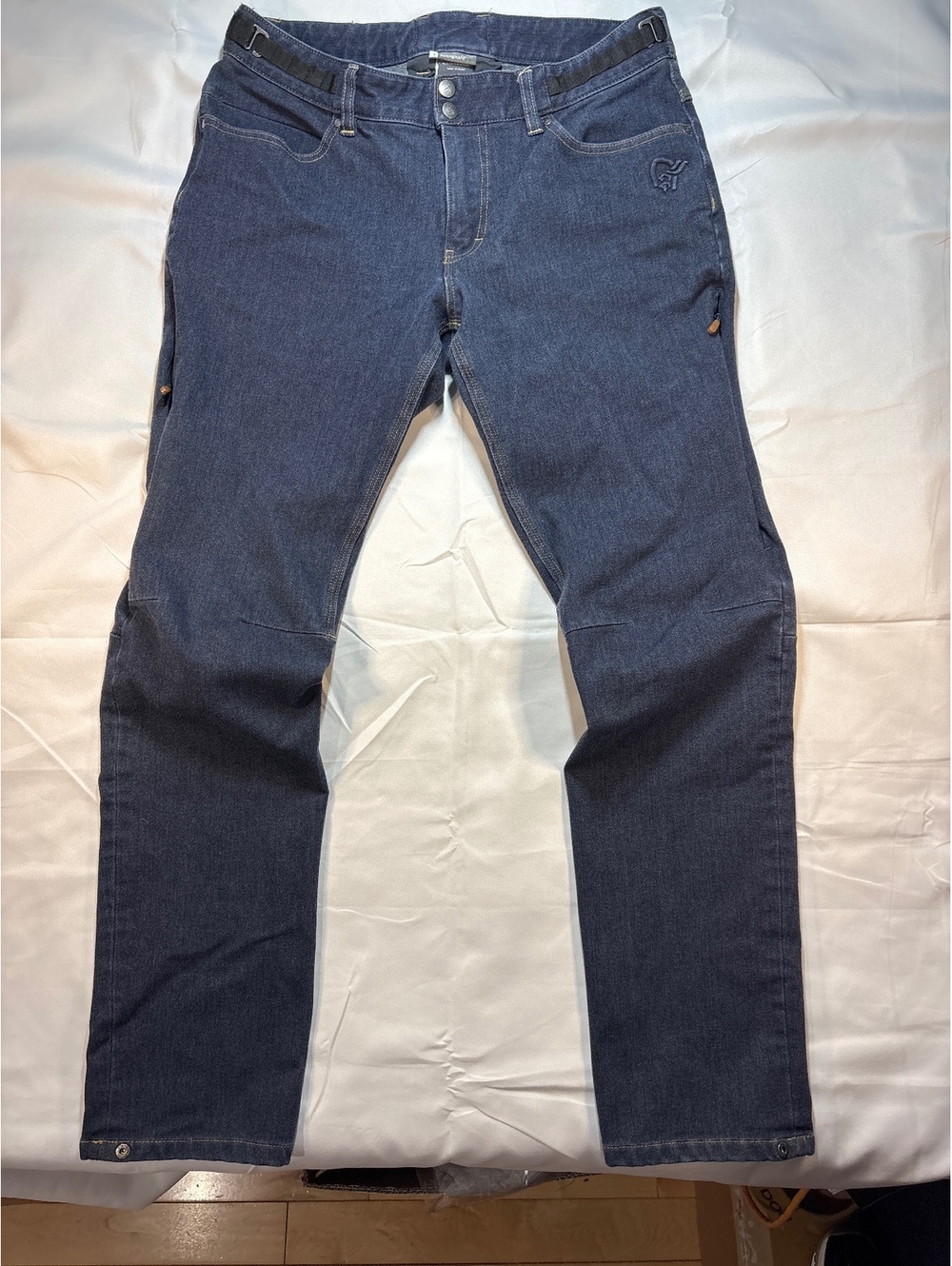 Norrona Svalbard Stretch Denim Hiking Camping Pants Norwegian Outdoor